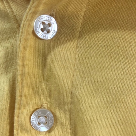 Brooks Brothers Yellow Men’s Polo Short Sleeve Shirt Medium - Picture 5 of 7
